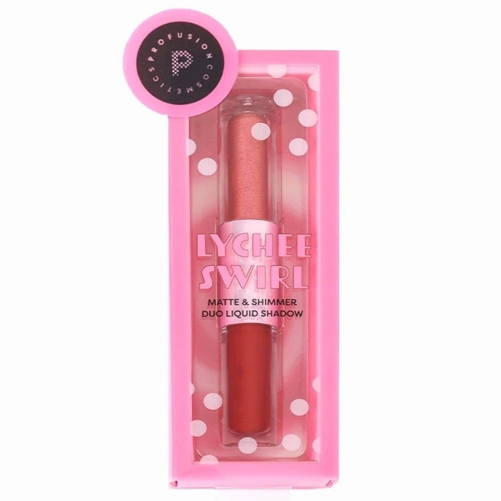*3/15* NEW Profusion Boba Liquid Eyeshadow Duos Lychee Swirl Shimmer Matte Rose